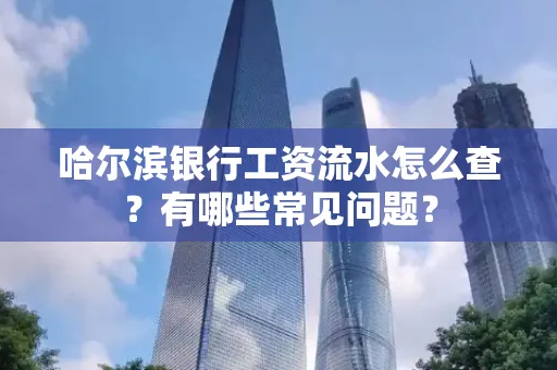 哈尔滨银行工资流水怎么查?有哪些常见问题? 哈尔滨银行工资流水怎么查?有哪些常见问题?