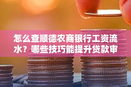怎么查顺德农商银行工资流水?哪些技巧能提升贷款审核成功率?