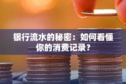 银行流水的秘密：如何看懂你的消费记录？