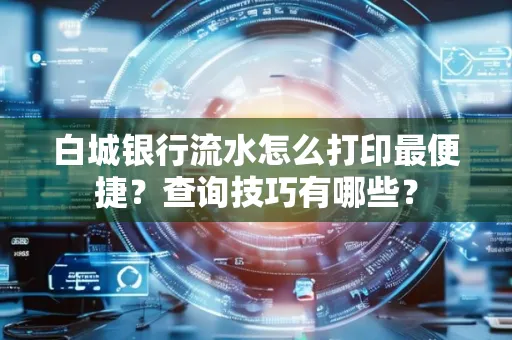 白城银行流水怎么打印最便捷?查询技巧有哪些?