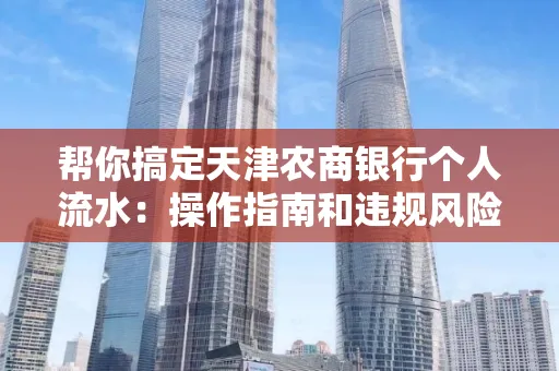 帮你搞定天津农商银行个人流水:操作指南和违规风险避坑攻略