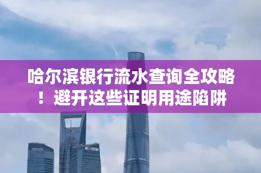 哈尔滨银行流水查询全攻略!避开这些证明用途陷阱