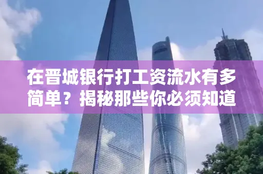在晋城银行打工资流水有多简单?揭秘那些你必须知道的细节!
