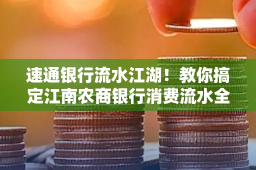 速通银行流水江湖!教你搞定江南农商银行消费流水全攻略+防坑指南