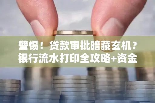 警惕!贷款审批暗藏玄机?银行流水打印全攻略+资金用途审查真相大揭秘