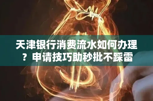 天津银行消费流水如何办理?申请技巧助秒批不踩雷