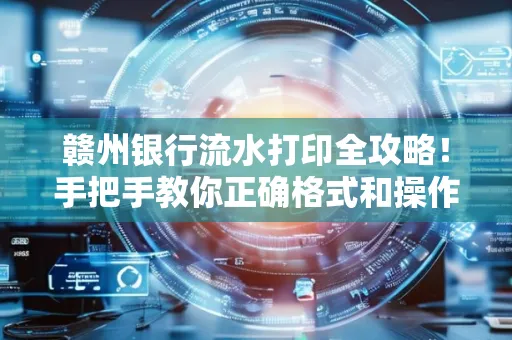 赣州银行流水打印全攻略!手把手教你正确格式和操作