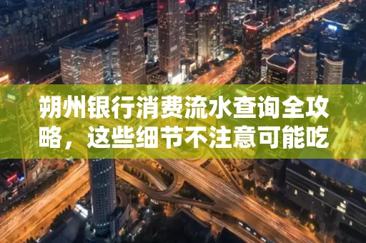 朔州银行消费流水查询全攻略,这些细节不注意可能吃大亏