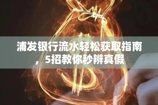 浦发银行流水轻松获取指南,5招教你秒辨真假