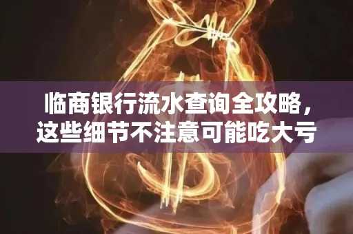 临商银行流水查询全攻略,这些细节不注意可能吃大亏