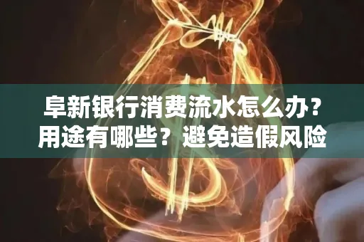 阜新银行消费流水怎么办?用途有哪些?避免造假风险方法