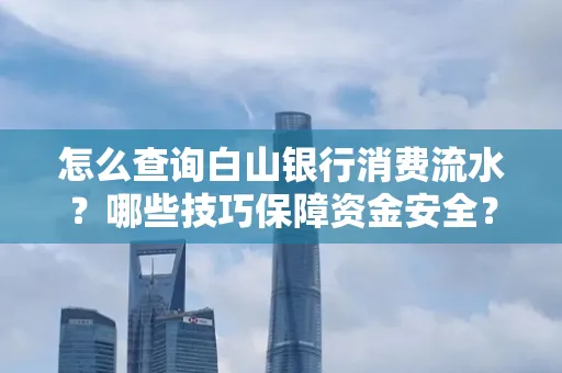 怎么查询白山银行消费流水?哪些技巧保障资金安全?