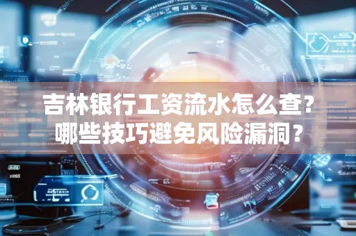 吉林银行工资流水怎么查?哪些技巧避免风险漏洞?